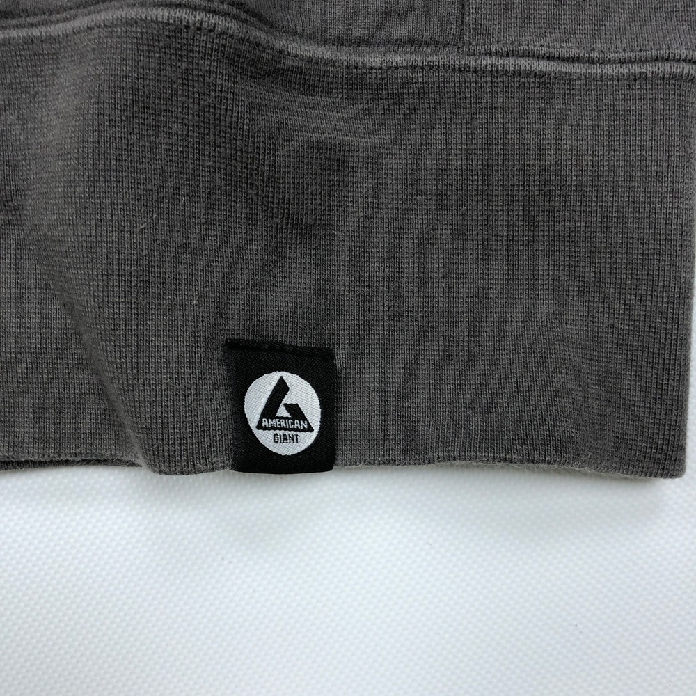 American Giant Classic Full Zip Hoodie Mens Large Taupe Gray Cotton Made in USA - Picture 3 of 8